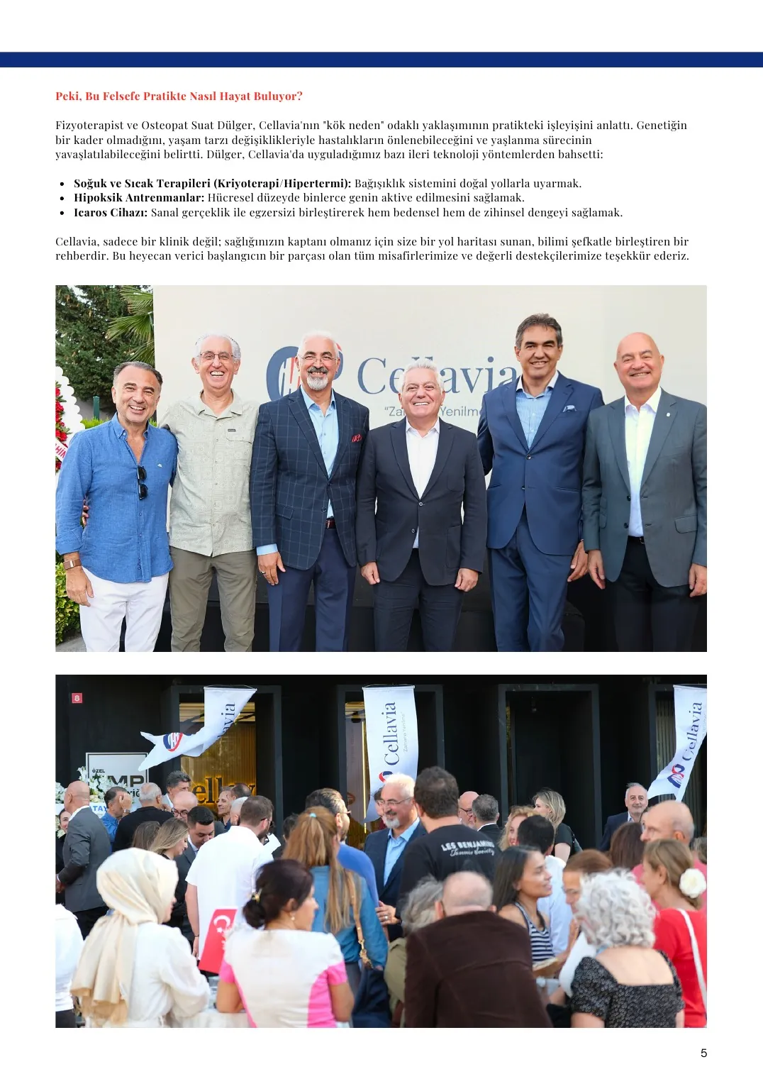 Cellavia Bülteni Sayı 1, sayfa 5