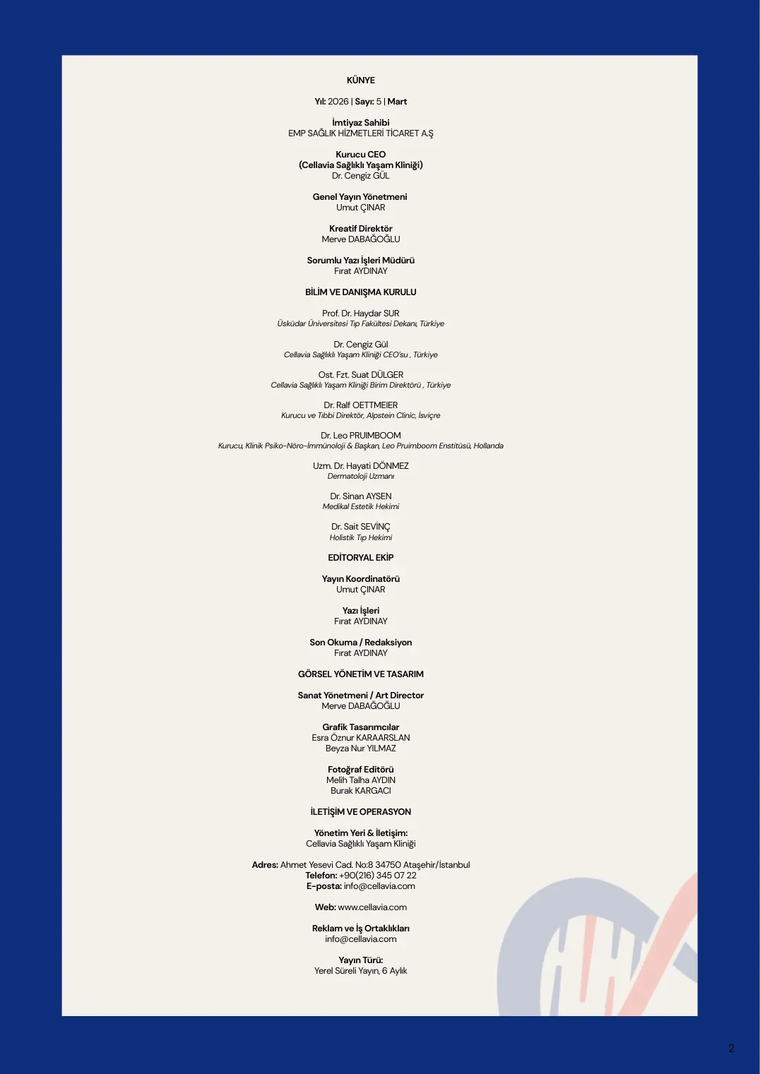 Cellavia-Newsletter Ausgabe 5, Seite 2
