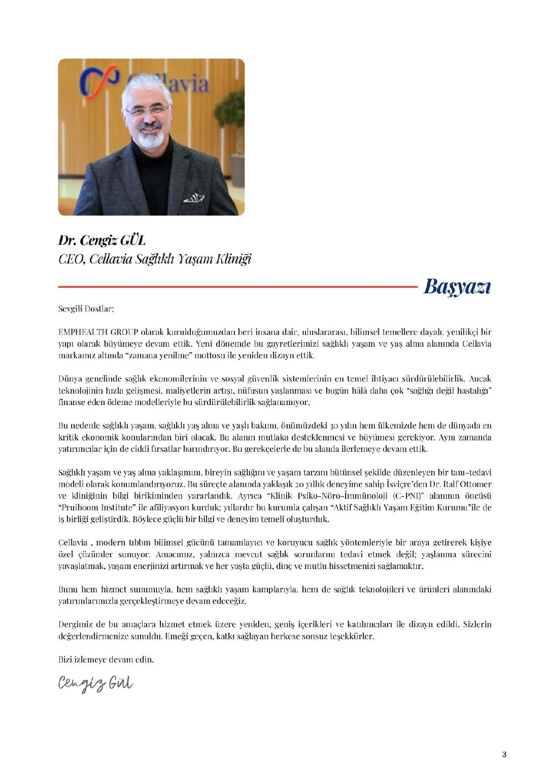 Cellavia Magazine Issue 1, page 3