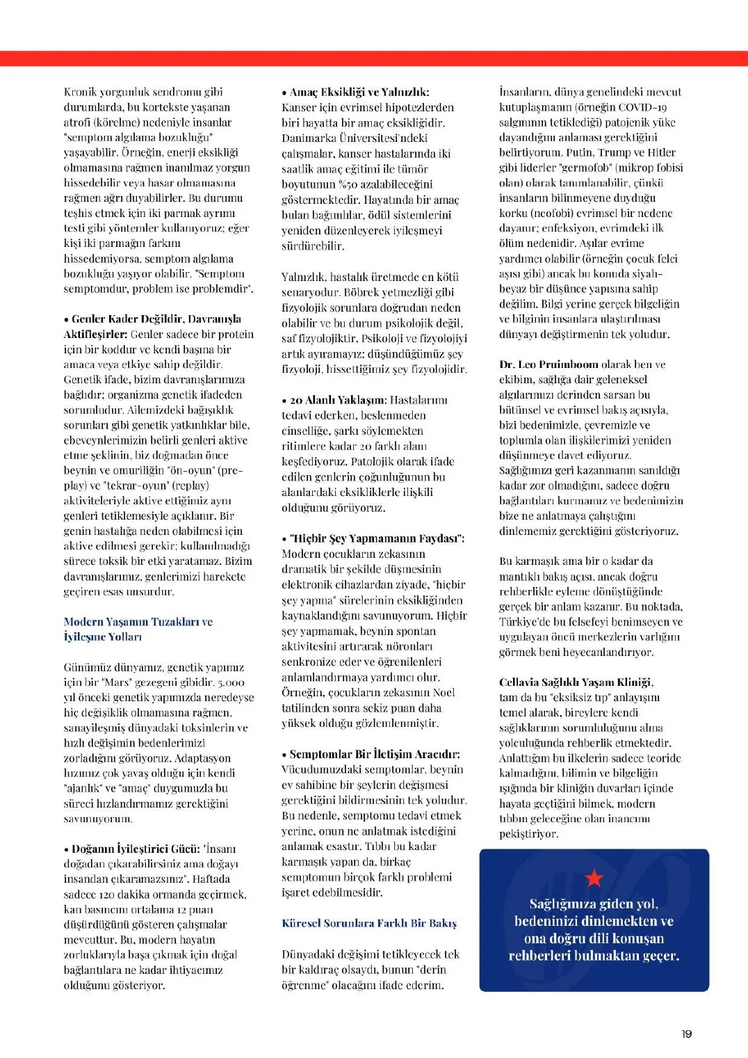 Cellavia-Magazin Ausgabe 1, Seite 19